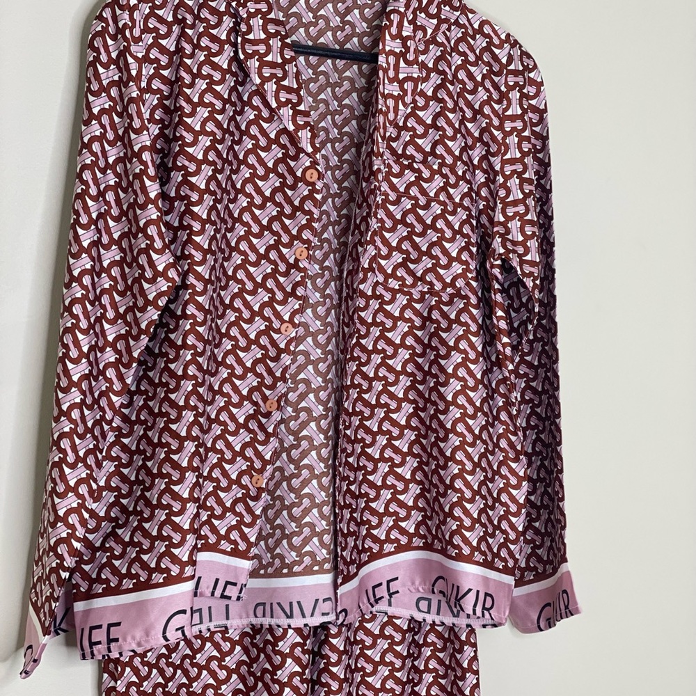 Satin Givkr Matching Set